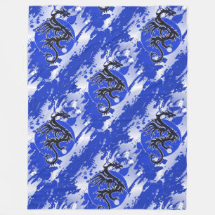 Cool Animal Pattern - Dragons 5 Fleece Blanket