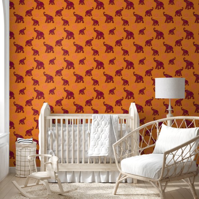 Cool Animal Pattern - Elephant 1 Wallpaper (Kids)