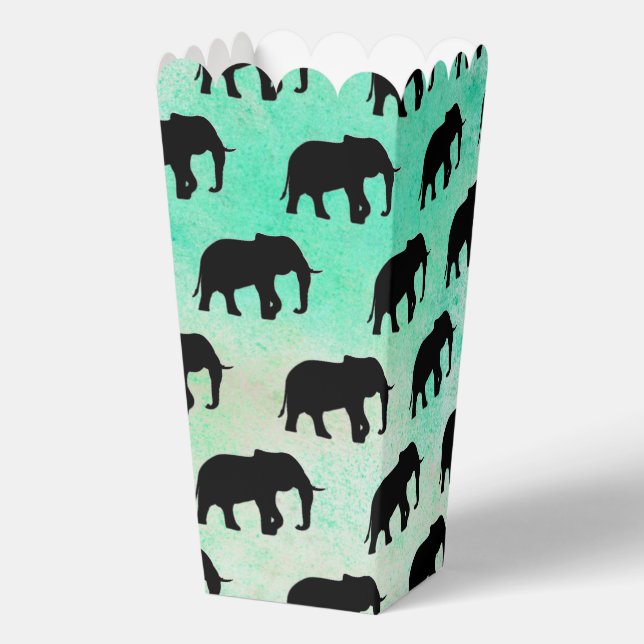 Cool Animal Pattern - Elephant 5a Favour Box (Back)