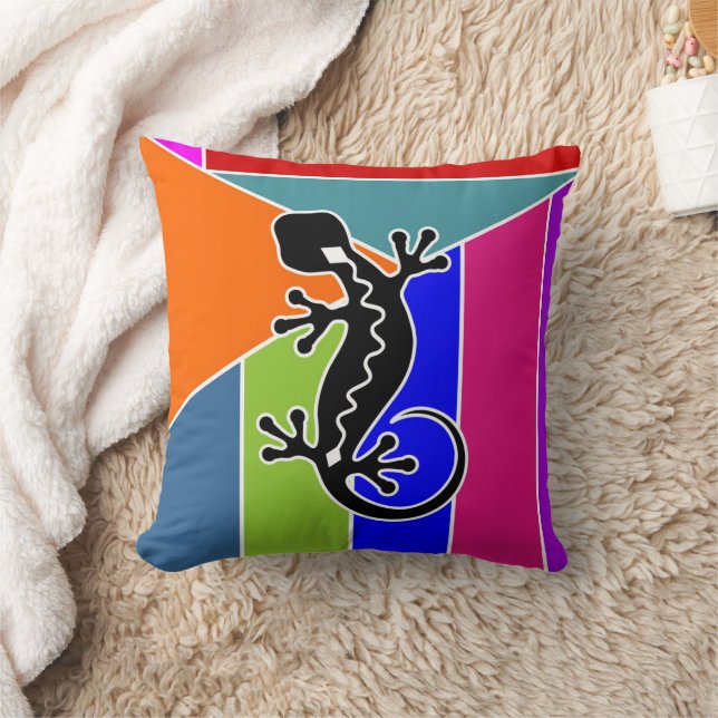 Cool Animal Pattern - Gecko 2 Cushion (Blanket)
