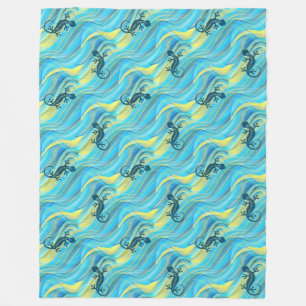 Cool Animal Pattern - Gecko 3 Fleece Blanket