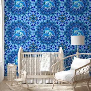 Cool Animal Pattern - Mandala Dolphins 1 Wallpaper