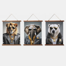 Cool Animal With Sunglasses And A Leather Jacket