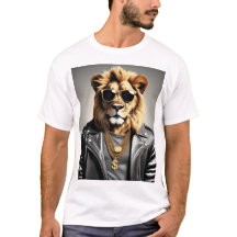 Cool Animal With Sunglasses And A Leather Jacket