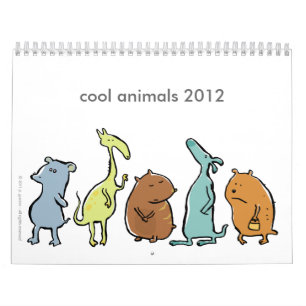 cool animals 2012 (customisable) calendar