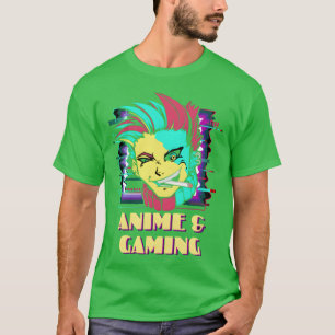 Cool anime gaming cosplay motif friend T-Shirt