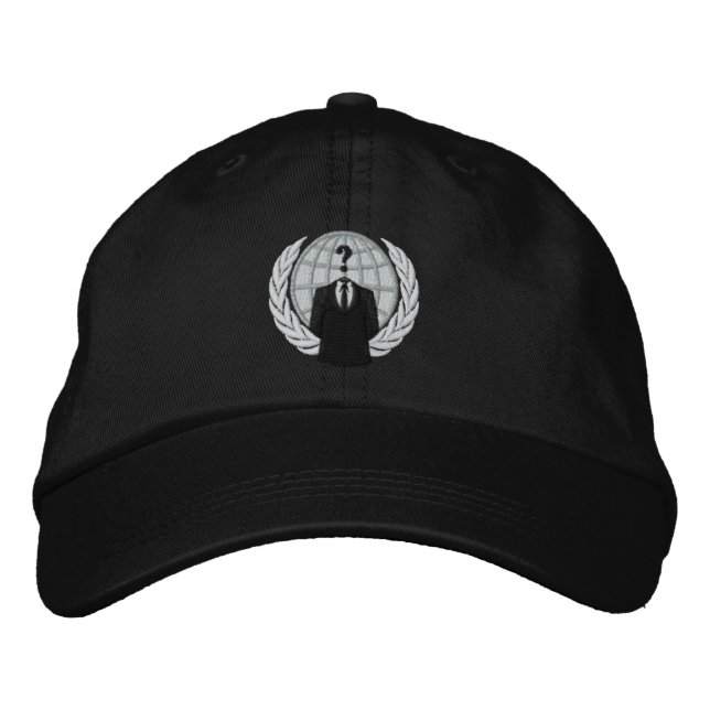 Cool Anonymous Logo Embroidered Cap (Front)