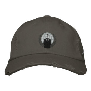 Cool Anonymous Logo Embroidered Cap