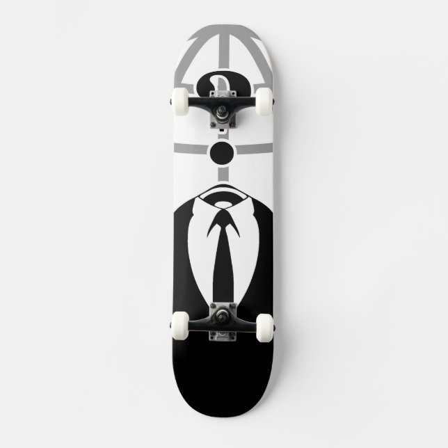 Cool Anonymous Logotype Skateboard (Front)