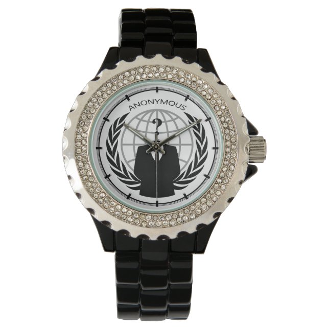 Cool ANONYMOUS Logotype with DIAL Watch (Front)