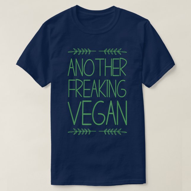 Cool Another Freaking Vegan Men Women Vegan Vegeta T-Shirt (Design Front)