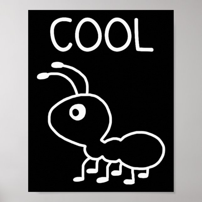 Cool Ant, Puns, Funny, Jokes, Sarcastic  Poster (Front)