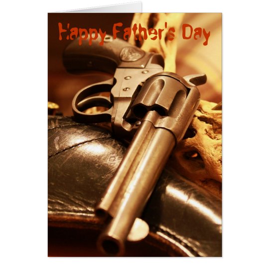 Cool antique gun Happy Father's Day card
