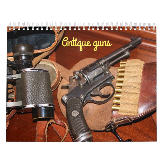 Cool antique guns calendar (Cover)