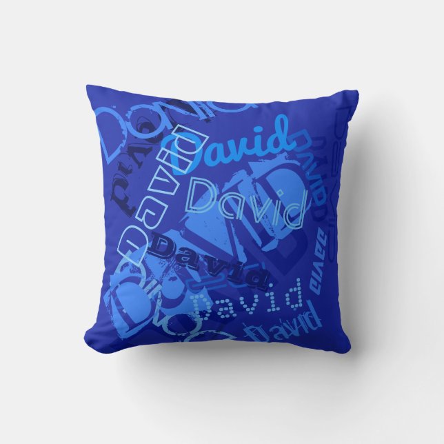 Cool Any Name Collage Cushion (Front)