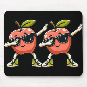 Cool Apple Art For Men Women Kids Apple Picking Ap Mouse Mat