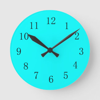 Cool Aqua Blue Kitchen Wall Clock