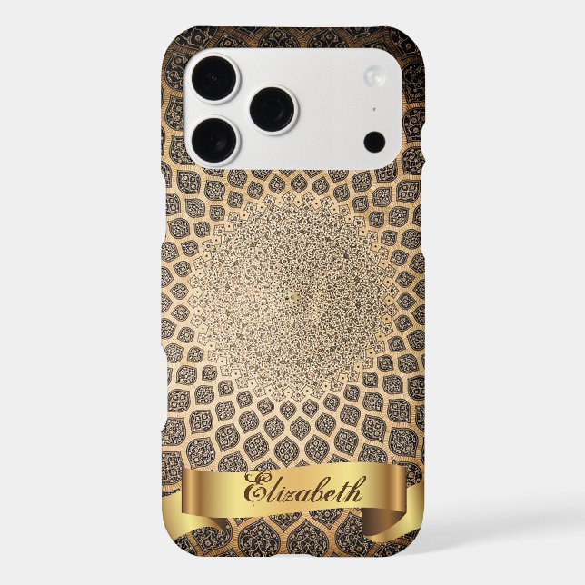 Cool Arabesque,Gold -Personalised (Back)