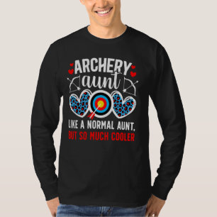 Cool Archery Aunt Of An Archer Aunt Archery Auntie T-Shirt