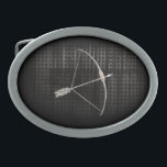 Cool Archery Belt Buckle<br><div class="desc">Cool grunge industrial metal look archery bow arrow hunter design. Great for gifts! Available on tee shirts, smart phone cases, mousepads, keychains, posters, cards, electronic covers, computer laptop / notebook sleeves, caps, mugs, and more! Visit our site for a custom gift case for Samsung Galaxy S3, iphone 5, HTC vivid...</div>