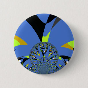 Cool Arches with Fractal Spheres Art Design 6 Cm Round Badge