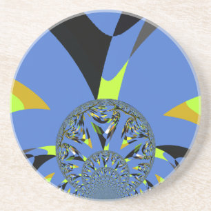 Cool Arches with Fractal Spheres Art Design Coaster