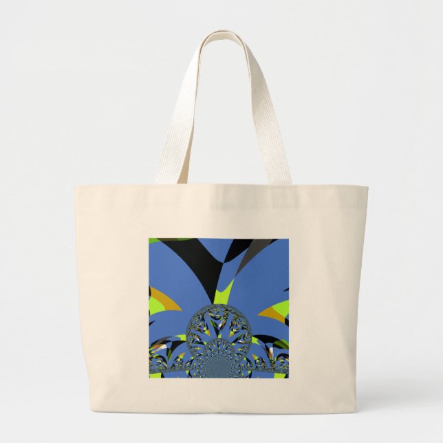Cool Arches with Fractal Spheres Art Design Large Tote Bag (Front)