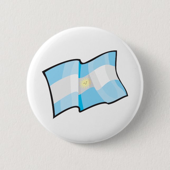 Cool Argentina Flag 6 Cm Round Badge (Front)