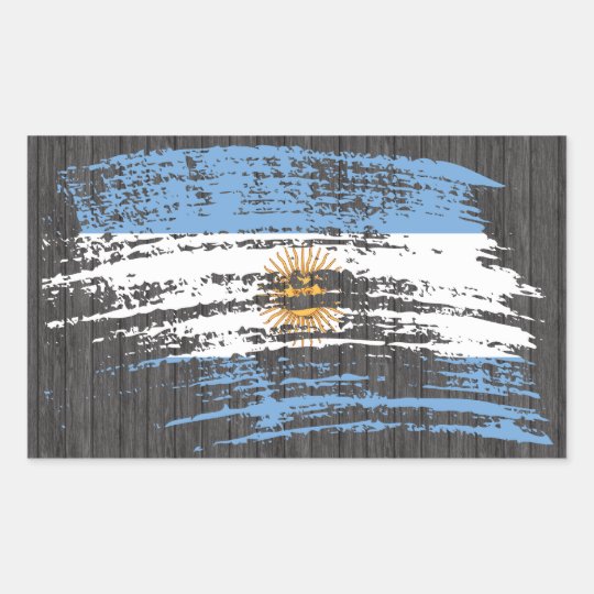 Cool Argentinean flag design Rectangular Sticker