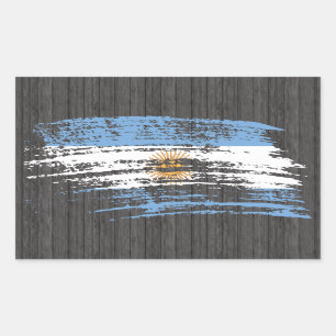 Cool Argentinean flag design Rectangular Sticker
