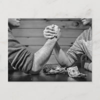 Cool Arm Wrestling postcard