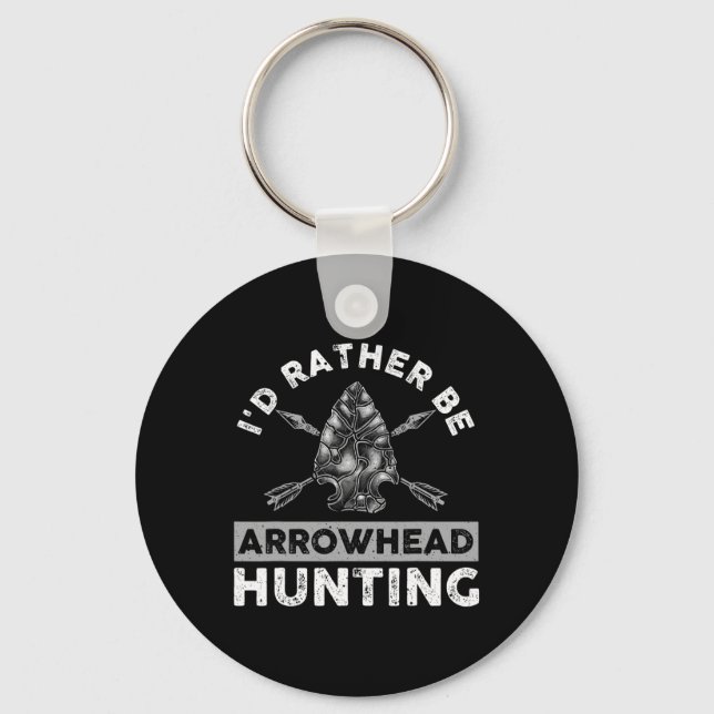 Cool Arrowhead Design For Men Women Arrowhead Hunt Key Ring (Front)