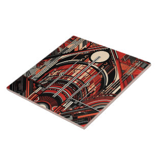 Cool art deco style tile