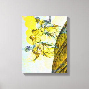 Cool art of Rome elements in trendy way Canvas Print