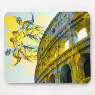 Cool art of Rome elements in trendy way Mouse Mat