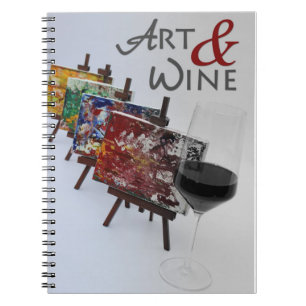 Cool Art & Wine Photo Notebook! Notebook