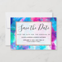 Cool Artsy Girly Purple Pink Blue Tie Dye Pattern
