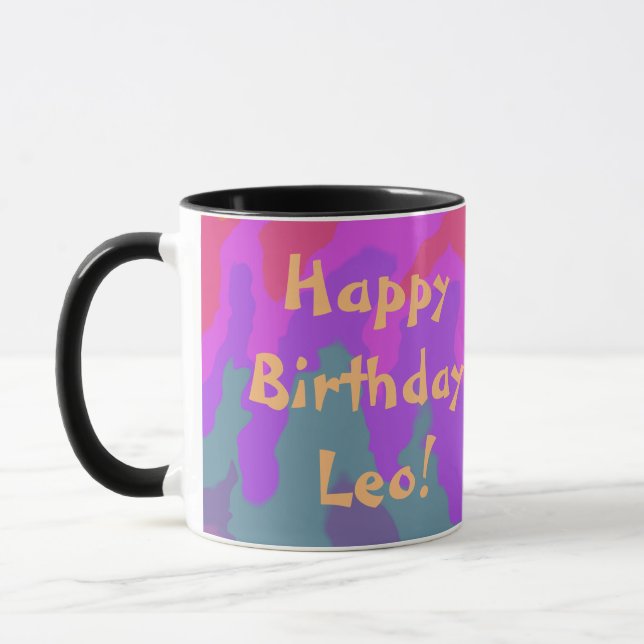 Cool  Arty Vibe Colourful Mug (Left)