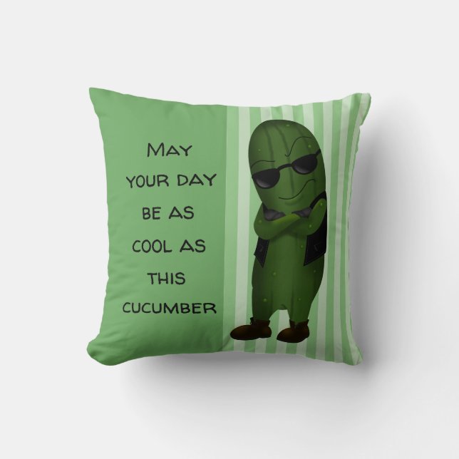 Cool As A Cucumber Cushion (Front)
