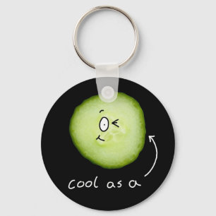 cool as a cucumber key chain