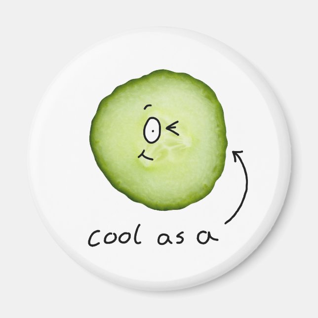 cool as a cucumber magnet (Front)