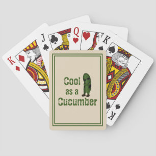 Cool As A Cucumber Playing Cards