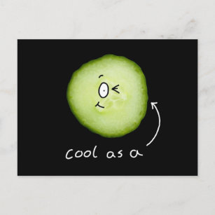 cool as a cucumber post card