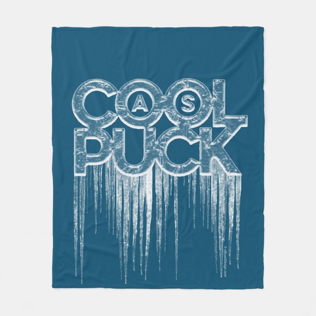 Cool As Puck Fleece Blanket (Front)