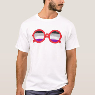 Cool Asexual Sunglasses Equality Ace Pride LGBTQ A T-Shirt