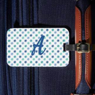 Cool AsteriskS Ocean Colours On White Luggage Tag