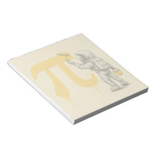 Cool Astronaut Painting Pi Symbol Pi Day  Notepad