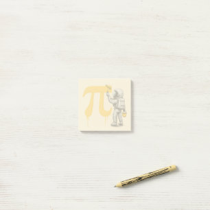 Cool Astronaut Painting Pi Symbol Pi Day Post-it Notes