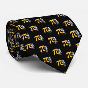Cool Astronaut Painting Pi Symbol Pi Day Tie