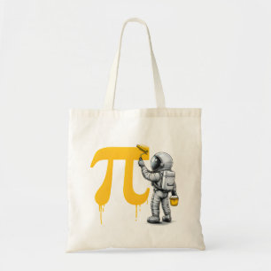 Cool Astronaut Painting Pi Symbol Pi Day  Tote Bag
